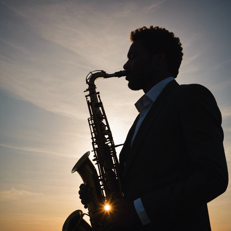 Transitioning from subtle beginnings to a powerful crescendo, this song uses the saxophone's soul stirring capabilities to tell a story of triumph over adversity, inspiring listeners to soar beyond their darkest moments.