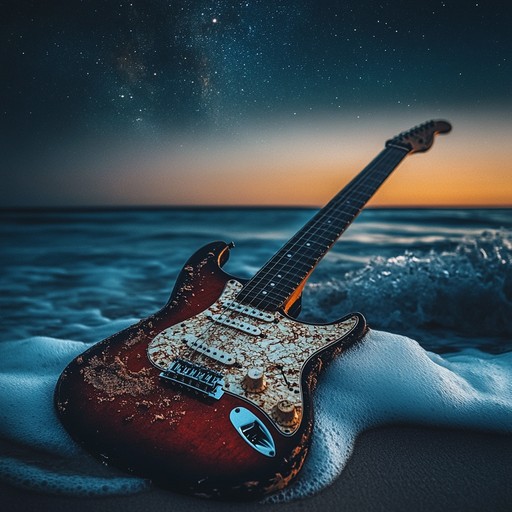 A serene instrumental piece where soft rock guitar harmonies intertwine with mellow dance rhythms, creating an uplifting and dreamy atmosphere perfect for a peaceful night.