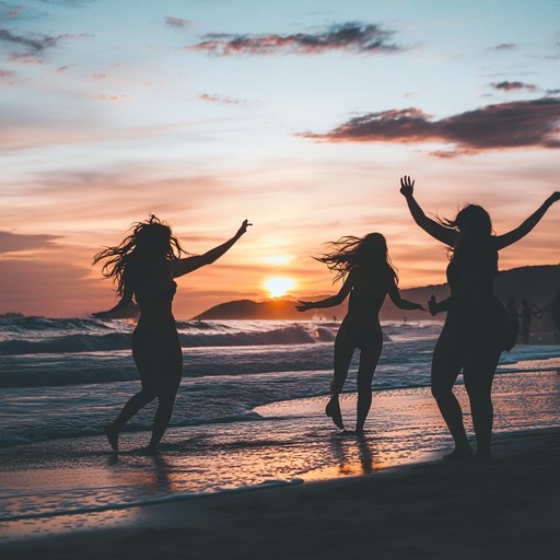 Imagine a summer evening with friends laughing and dancing barefoot on the beach, the sun setting over the horizon casting a golden glow, and a gentle breeze ruffling your hair. This track blends light, airy synths with buoyant, rhythmic beats, creating an atmosphere of carefree joy and relaxed excitement