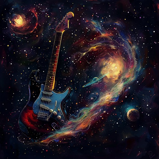 Experience a galactic trip with aggressive metal riffs and hypnotic synth interludes, creating a cosmic and trippy musical journey. Let the electrifying blend of powerful guitars and otherworldly synths take you to uncharted auditory spaces.