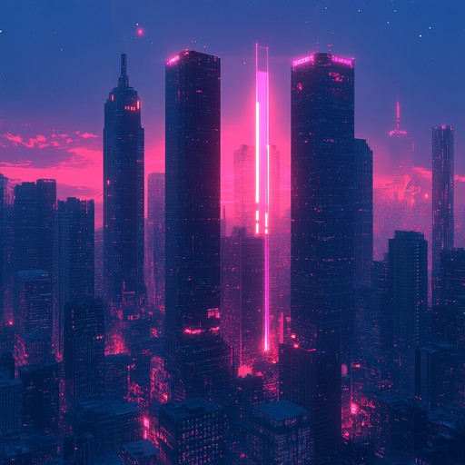 Immerse in the neon soaked future with pulsating synth waves and relentless rhythms, capturing the essence of a cyberpunk metropolis. Each note is a journey through glowing skyscrapers, dark alleys, and virtual worlds, creating an electrifying soundscape that's both exhilarating and immersive.