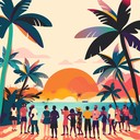 vibrant summer track with infectious dance beats and synths