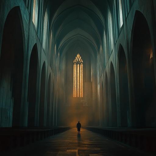 Deep in the heart of a long abandoned cathedral, the echoes of forgotten chants linger, creating an eerie atmosphere that is both haunting and inviting. The soundscape is crafted to evoke a sense of solitude and mystery, as if the building is breathing its ancient secrets into the ears of an adventurous listener.