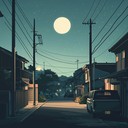 an instrumental hip hop track capturing peaceful city nights