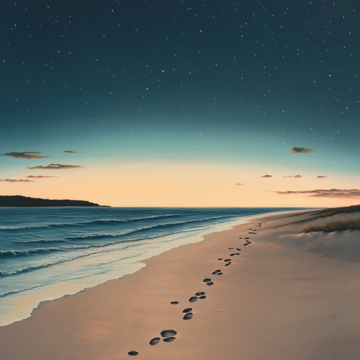 A heartwarming instrumental bossa nova piece that brings to life the feeling of walking hand in hand along the shore at sunset, with gentle guitar strums and soft rhythms that evoke nostalgia and warmth.