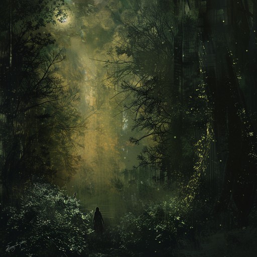 The song begins with a slow, haunting melody played on a solo acoustic guitar, gradually building in intensity as other traditional folk instruments join in, such as the fiddle, banjo, and mandolin. The music ebbs and flows, creating a sense of both wonder and unease, as if the forest itself is expressing its sorrow and longing. The track reaches a crescendo with a flurry of intricate fingerpicking and improvisation, before slowly fading away, leaving behind a lingering sense of intrigue and enchantment.