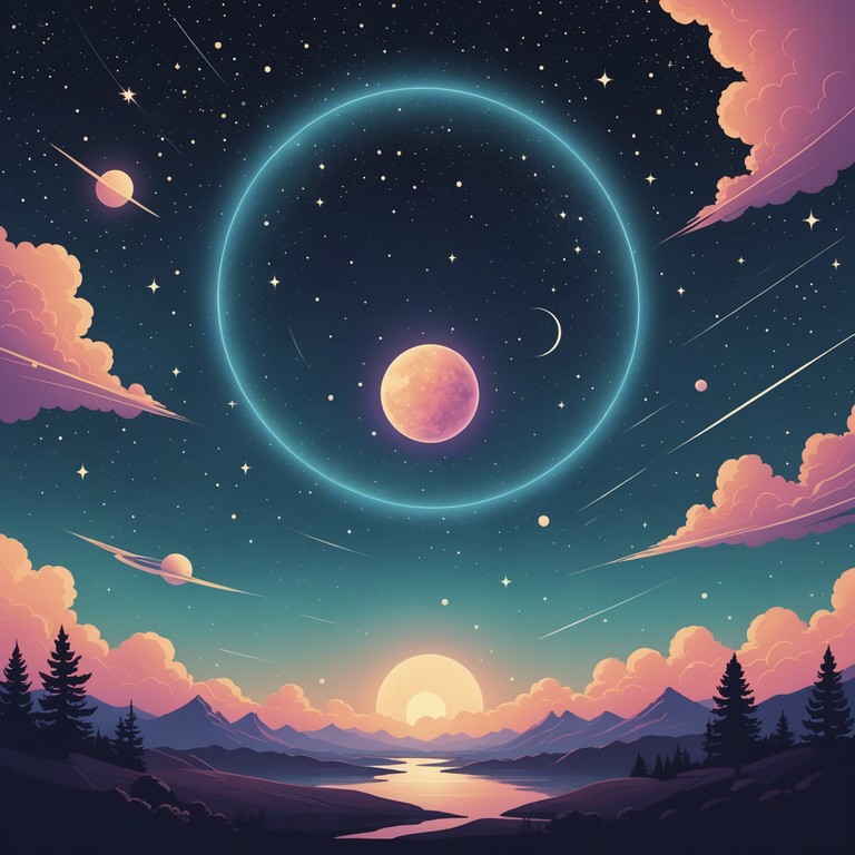 This track explores a universe of soothing rhythms interwoven with bold experimental rock layers, creating a serene yet explorative auditory journey. Instruments like a subtle electric guitar lay down the foundational melody, surrounded by ambient sounds that mimic the quiet whispers of the cosmos. The song promises a tranquil musical voyage, perfect for reflective moments or evoking a deep sense of relaxation.