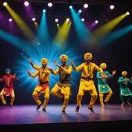 dynamic bhangra beats with electronic flair