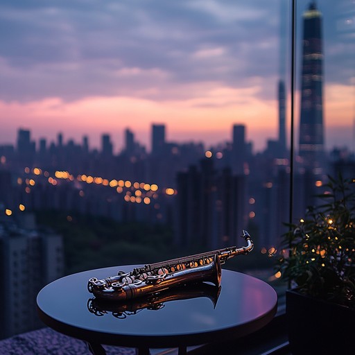 A soothing instrumental lounge track featuring gentle saxophone melodies over calming rhythms, perfect for unwinding and reflecting after a long day.