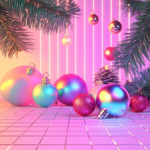 An uplifting synthpop track capturing the festive holiday spirit with vibrant synth melodies, perfect for spreading joy and holiday cheer at any celebration