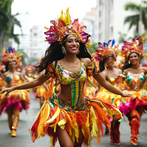 Experience festive cheer with groovy samba beats, upbeat rhythms, and vibrant holiday spirit. Immerse yourself in the celebration of joyous occasions worldwide, making you want to dance.