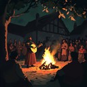 playful medieval troubadour song with lively narrative elements.