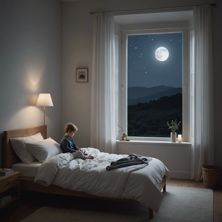 An innovative transformation of classical nursery rhymes into serene soundscapes, utilizing the delicate sounds of a music box, crafted specifically to assist in relaxation and peaceful sleep at night.