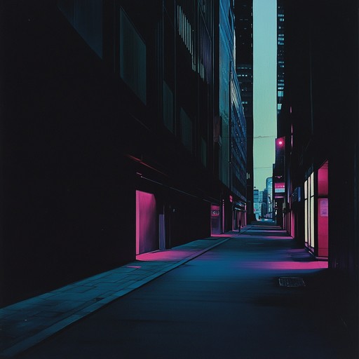 An instrumental dark rock track featuring driving dance rhythms, atmospheric guitar riffs, and haunting synth melodies that evoke the feeling of walking alone through neon lit city streets at night