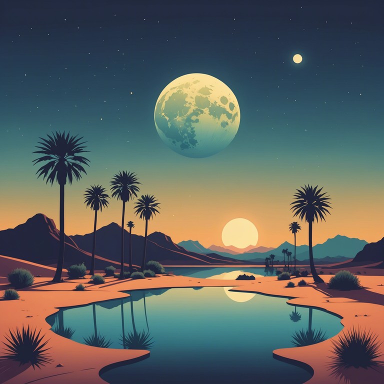 Transport yourself to a moonlit desert where the music's sensual ebb and flow evoke a profound sense of peace and timeless beauty, casting a spell of calm and romance over its listeners