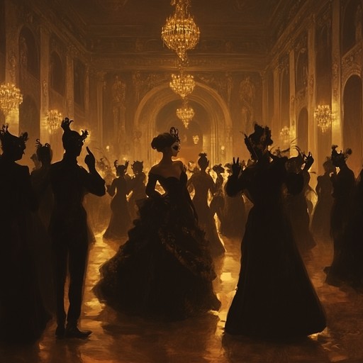 This composition evokes the unsettling charm of a midnight masquerade ball, blending enigmatic melodies with a hauntingly playful cabaret style. It captures the listener with its mysterious and eerie atmosphere, enhanced by the subtle elegance of dark cabaret elements.