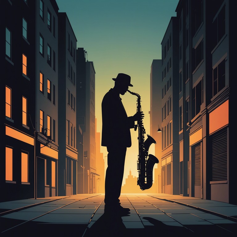 A haunting saxophone melody reflects the solitude of an urban night, weaving through themes of isolation and introspection. Under the pale streetlights, the notes float through the air, telling a tale of quiet solitude amidst the city's sleepless buzz.