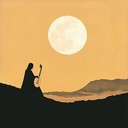 an elegant middle eastern melody evoking the beauty of night