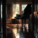 soft piano, captures midnight melancholy, introspective and calming mood