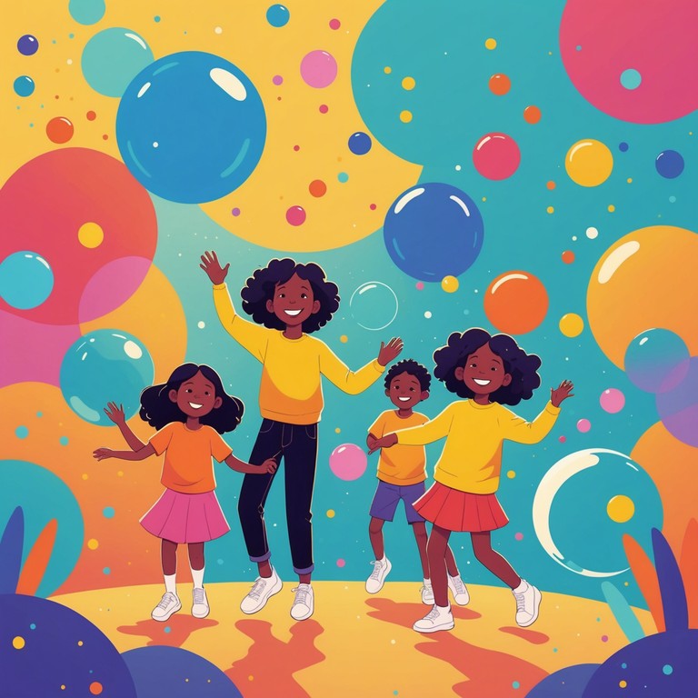 This song captures the essence of children's boundless energy and joy during playtime, using playful melodies and rhythmic patterns to evoke a sense of fun and excitement. The music is designed to accompany games, dance offs, and all sorts of child like adventures, ensuring endless entertainment and smiles.