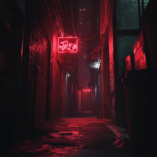 This instrumental piece captures the sinister essence of a neon lit, dystopian cityscape, blending eerie retro synth melodies with an unsettling atmosphere. Perfect for creating a suspense filled, eerie auditory experience reminiscent of 80s thriller soundtracks.