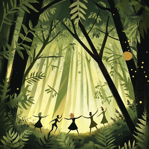 An energetic instrumental piece that blends traditional german schlager with playful melodies, evoking images of a cheerful romp through the enchanting black forest. The tune is filled with lively rhythms and catchy hooks that capture the joy and merriment of a carefree day among towering trees and sun dappled paths.