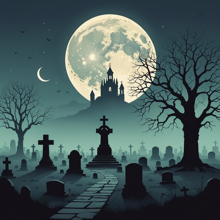 This track features a haunting composition where the dark, brooding melodies of a heavily distorted electric guitar reflect an atmosphere of a moonlit graveyard, full of silent whispers and chilling winds. The slow, menacing progression invites listeners into a world of introspective fear and fascination with the obscure.