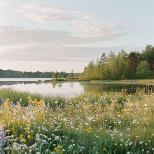 This instrumental composition invites listeners to experience the serene beauty of nordic summer nights. With the acoustic guitar crafting delicate and emotive melodies, the music paints a vivid picture of still waters and gentle breezes.