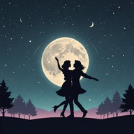 sensual rhythms under a shimmering moon