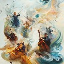 intricate harpsichord passages merging with disjointed, frenetic rhythms
