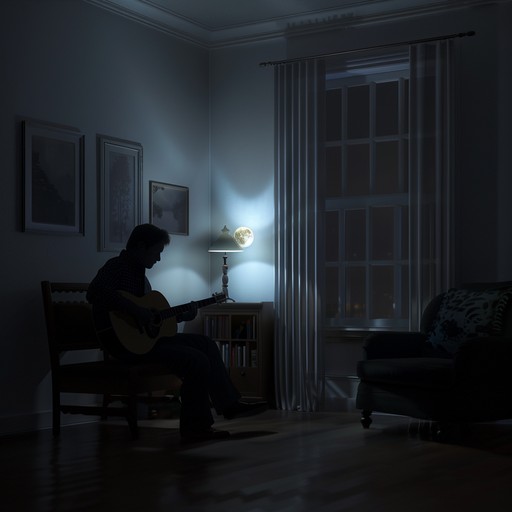 An instrumental track that captures the calm and reflective mood of deep nighttime musings. The understated yet evocative guitar solos play over a soft blues rock foundation, each note echoing the stillness and depth of midnight quiet. The track invites listeners into a state of introspection, wrapped in the comforting yet somber tones of the blues