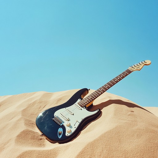 Imagine standing in the middle of an endless desert, your feelings rendered through each strum of the electric guitar that echoes across the shifting sands, converging with the illusions of the mind shaped by heat and isolation.