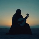 a calming instrumental reflecting peaceful desert evenings under stars