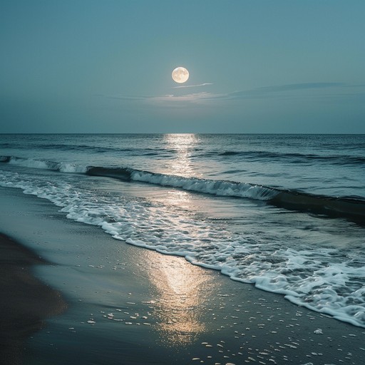 Experience the soothing tranquility of a moonlit ocean through gentle synths and ambient waves. This serene track captures the essence of nighttime reflections, offering a peaceful backdrop for moments of introspection and calm.