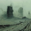 a gritty, futuristic dubstep track