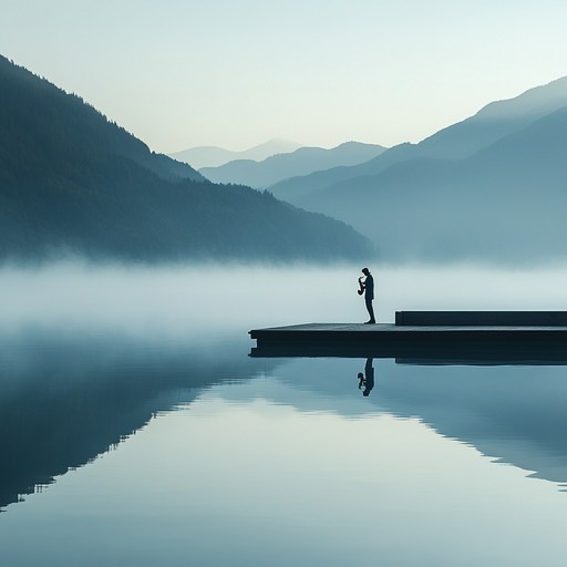 Imagine a saxophonist standing at the edge of a foggy lake, the first rays of sunlight peeking through the mist, inspiring a melody that resonates with the quiet beauty of the natural surroundings.