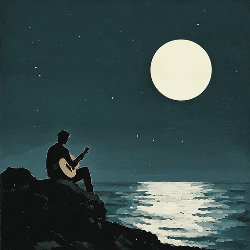 A brooding and lyrical instrumental piece where the poignant sounds of a solitary guitar intertwine with subtle atmospheric layers, evoking the haunting sense of an endless, moonlit night. The resonance of the guitar tells a sorrowful story, while ethereal backgrounds create an eerie and contemplative ambiance.