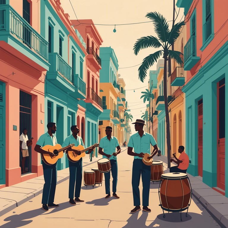 This track combines the rapid, anxious melodies with the infectious, complex rhythms characteristic of afro cuban music. The composition seeks to evoke a heightened emotional state that mirrors the anxiety of a bustling havana street, contrasted by the underlying joy and vibrancy of the culture.