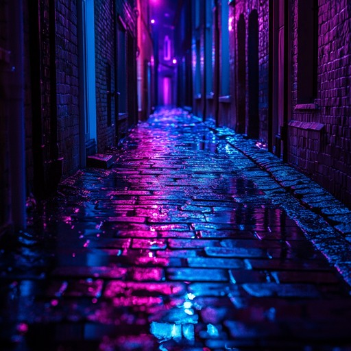 A nocturnal trip hop instrumental with reflective synths and subtle, atmospheric beats, creating a melancholic mood reminiscent of solitary walks through empty, neon lit city streets