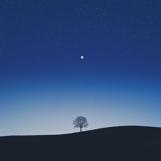 This track features gentle cascades of piano melodies that emulate the soft whispers of the night under a moonlit sky. The music slowly builds an ambient soundscape that transports listeners to a serene nighttime setting, making them feel as though they are wrapped in a soft, comforting blanket of sound. A perfect accompaniment for nighttime reflection or calm evenings indoors.