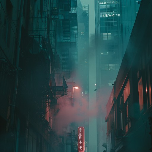 Imagine walking through a foggy, digitally enhanced alley where every neon sign has a story, reflecting a blend of hope and loneliness. This alternate version takes a softer approach but with the same emotional depth.