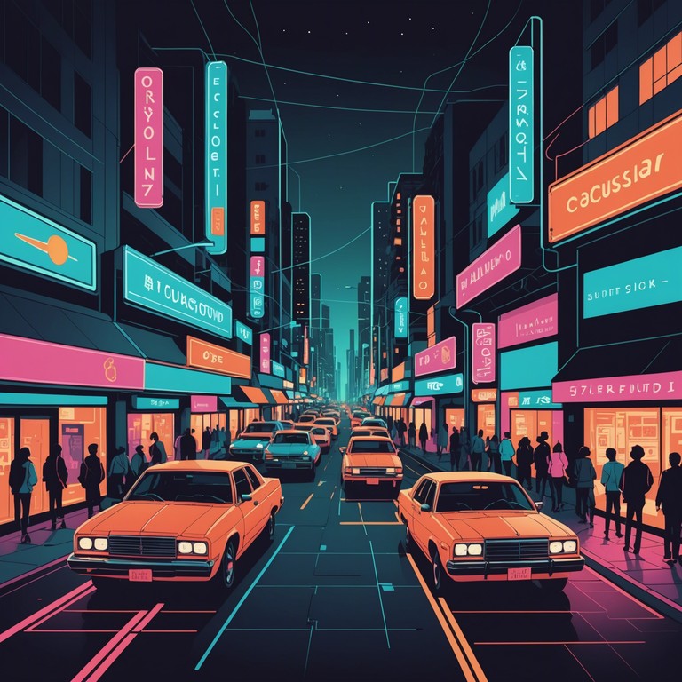 This instrumental track captures the vibrant essence of the 1980s with a blend of punchy rhythms and iconic synthesizer sounds, evoking the era's lively dance floors and neon lit nights. The melody is both upbeat and catchy, designed to transport listeners back to the golden age of synthpop and electric fun.