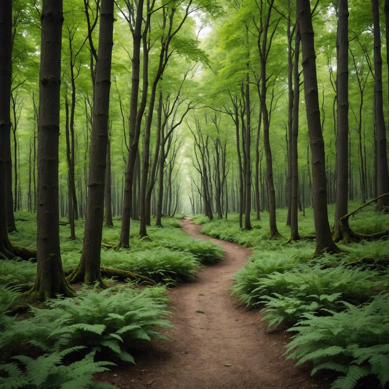 Similar in theme, forest echo serenade focuses more on the interplay between the soft, whisper like melodies of the bamboo flute and the ambient sounds of nature that respond in kind, creating an interactive soundscape that highlights the quiet beauty of the wilderness.