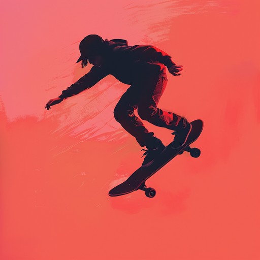 Imagine the soundscape of a bustling urban environment, where the rush of skateboards grinds across concrete interspersed with the distant city buzz. This track features dynamic electric guitar riffs and punchy percussion to capture the essence of skate culture.