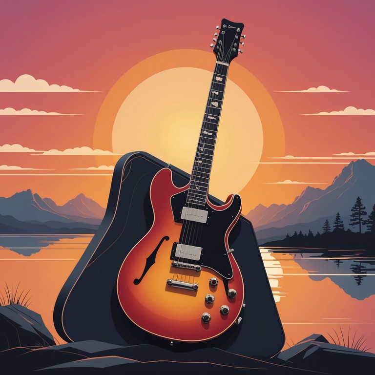 Imagine riding through the desert with nothing but your thoughts, a sunset that paints the world gold, and a guitar echoing the sound of your journey.