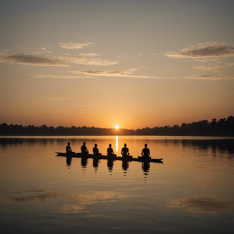 This composition uses the soft and melodious tones of a sitar to evoke the peaceful yet powerful atmosphere of dawn at the sacred river ganges, providing a meditative and introspective listening experience.