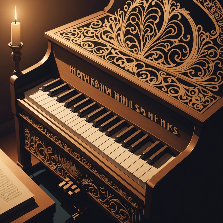 Dive deeper into the enigmatic ambiance of a royal court, illuminated by the refined sounds of the harpsichord, revealing stories untold and secrets preserved in time.