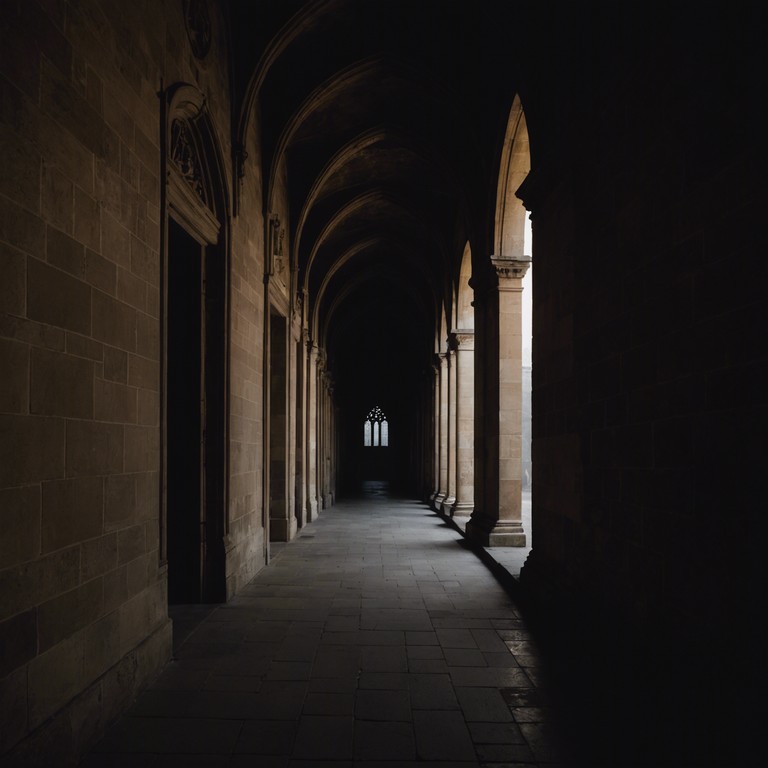 Delve deeper into the mystical and somber world of gothic architecture, where each note from the church organ tells a story of hidden mysteries and long forgotten tales. The music invites listeners to explore the depths of their imagination, where light and shadow dance in eternal interplay.