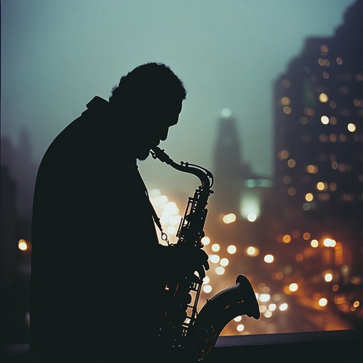 This track fuses smooth soulful jazz with an enigmatic aura, capturing the essence of a quiet, mysterious midnight. Lush saxophone melodies weave through rich, velvety harmonies and intricate rhythms. Perfect for those late night introspective moments, the music evokes an almost palpable nocturnal charm.