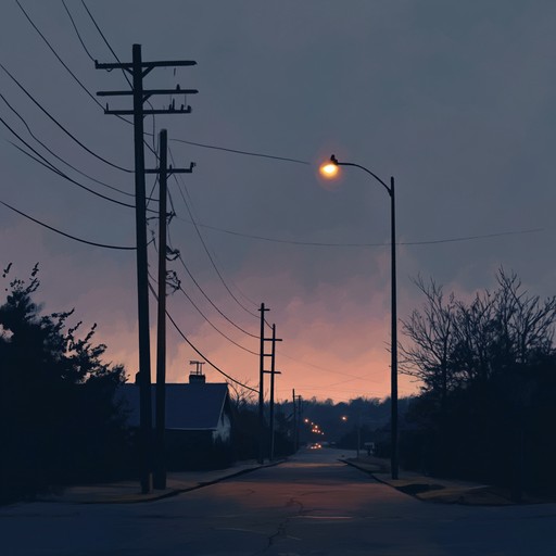 A more melodious approach where the electric guitar intertwines gracefully with subtle street noises offering an aural reflection of city life as evening turns to night.